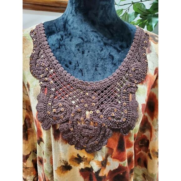 SML Sport Women's Multicolor 100% Polyester Scoop Neck Long Sleeve Top Size 2XL - Picture 5 of 10